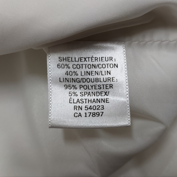 Banana Republic White Linen Blend Skirt - Picture 8 of 9